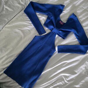 Edikted sweat dress blue XS